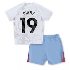 Aston Villa Moussa Diaby #19 Koszulka Wyjazdowych Dziecięca 2023-24 Krótki Rękaw (+ Krótkie spodenki)